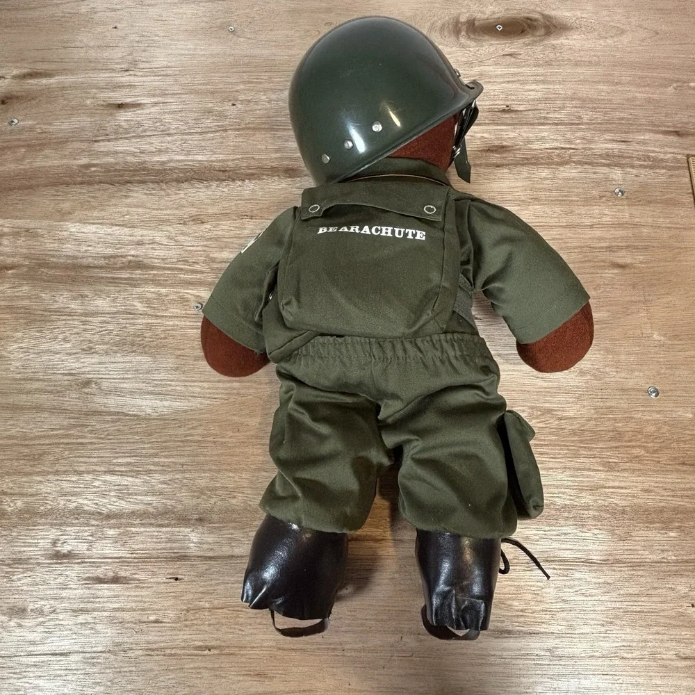 Vintage North American Bear Co VIB Bearatrooper Plush Military Teddy Bear 1986